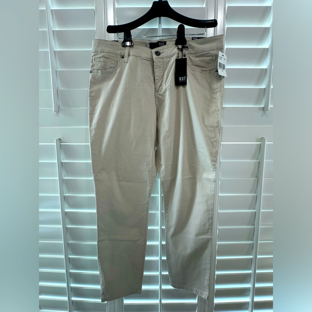 NWT Kut from the Kloth Donna Ankle Skinny sz 16 lightweight pant  Color Stone